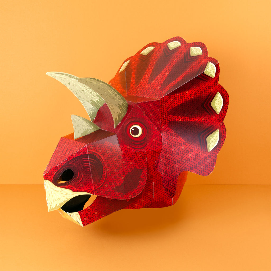 Make Your Own Triceratops Mask - Clockwork Soldier
