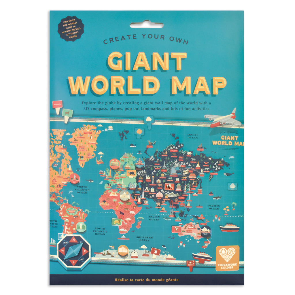 Create Your Own Giant World Map - Clockwork Soldier